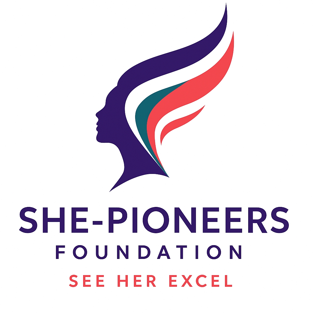 Official Logo for SHE-Pioneers Foundation
